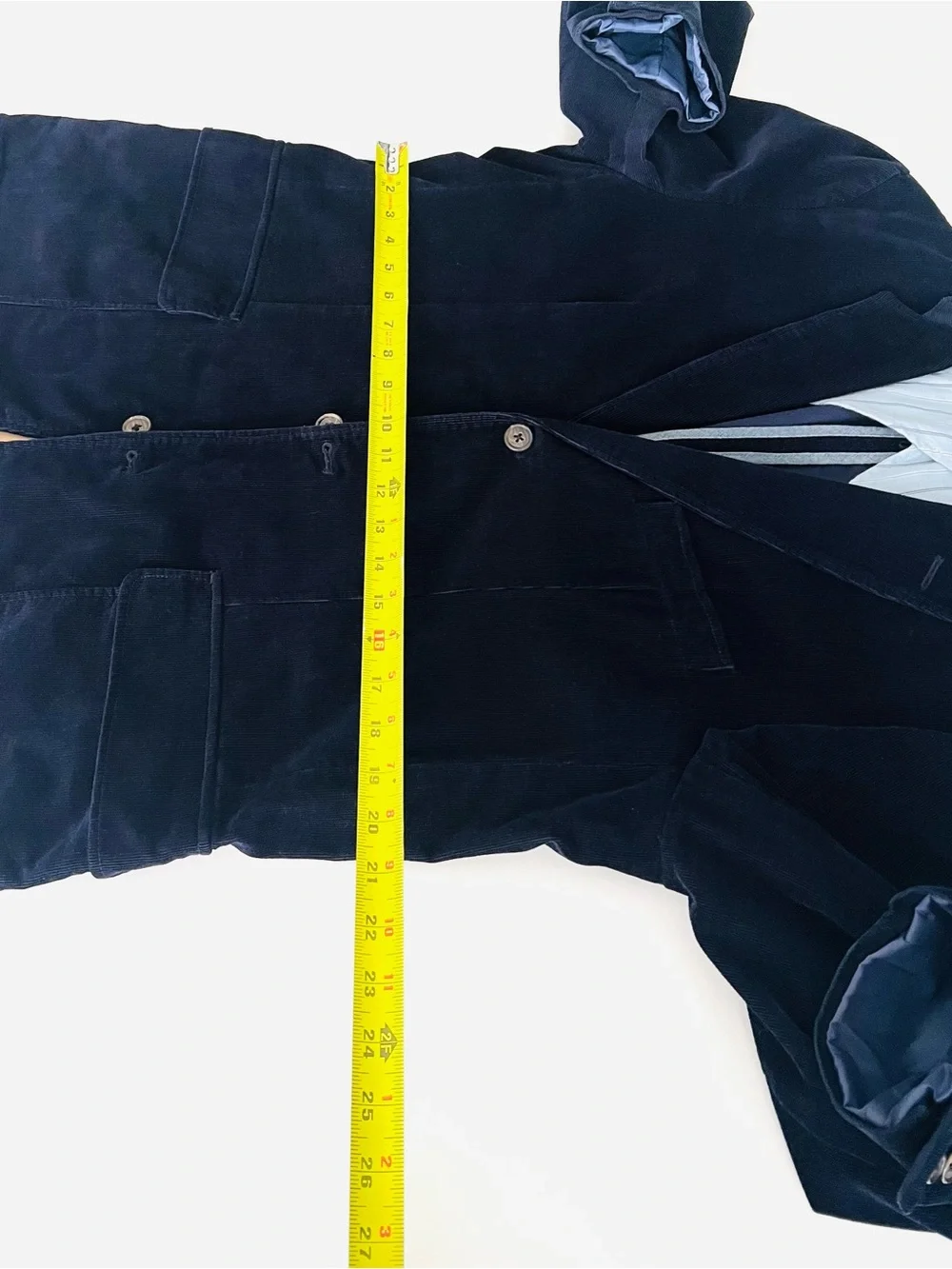 100% Cotton J. Crew Men’s Navy Corduroy Blazer